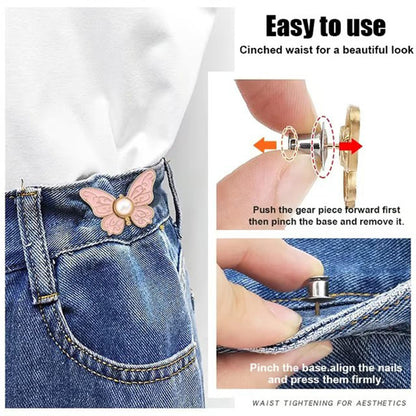 Adjustable Butterfly Buckle for Waist - Buy 2, Get 3 Free!