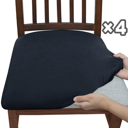 4-Pack Chair Covers for Dining Room Chairs | Stretchy & Stain-Resistant