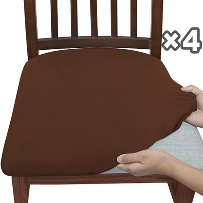 4-Pack Chair Covers for Dining Room Chairs | Stretchy & Stain-Resistant