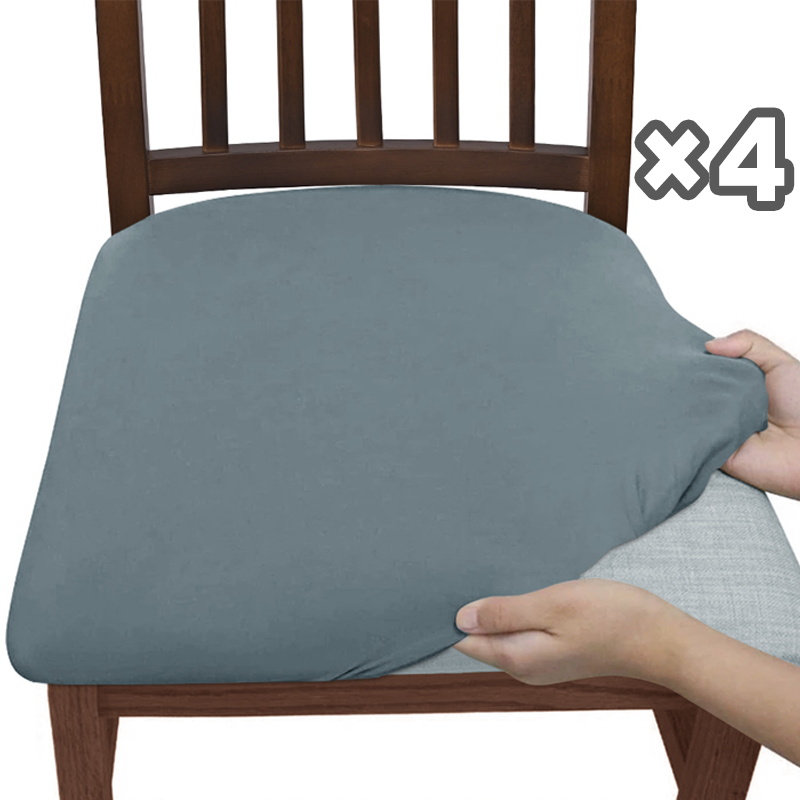 4-Pack Chair Covers for Dining Room Chairs | Stretchy & Stain-Resistant