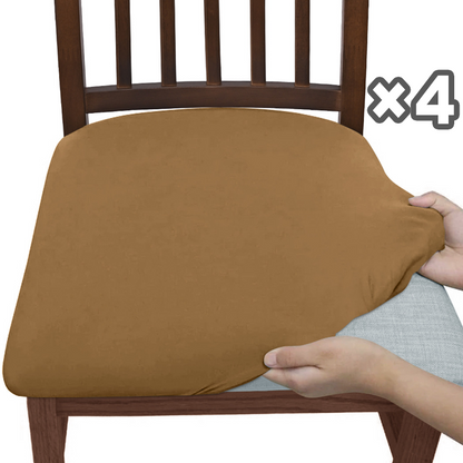 4-Pack Chair Covers for Dining Room Chairs | Stretchy & Stain-Resistant