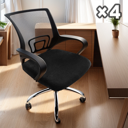 4-Pack Chair Covers for Dining Room Chairs | Stretchy & Stain-Resistant