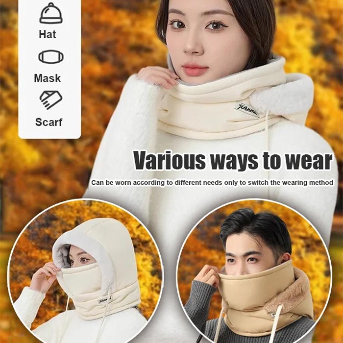 Thermal Winter Hat with Face Shield – Ice King Lined Beanie