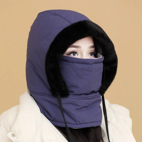 Thermal Winter Hat with Face Shield – Ice King Lined Beanie