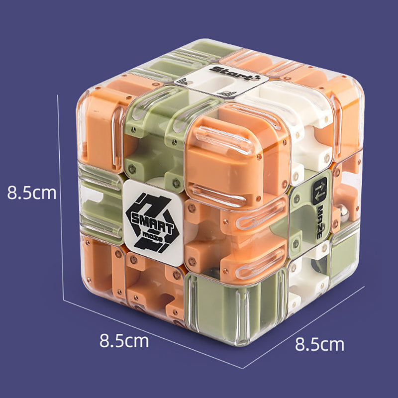 Engaging 3D Puzzle Cube with Enclosed Metal Sphere