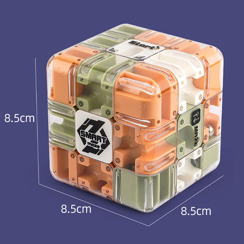 3D Puzzle Labyrinth Cube with Metal Ball