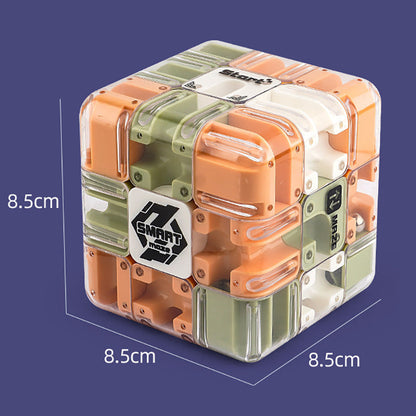 3D Puzzle Labyrinth Cube with Metal Ball