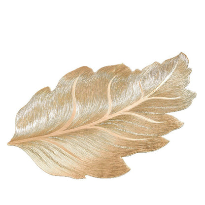 3D Elegant Table Mat in Gold Leaf – Luxury PVC Placemat