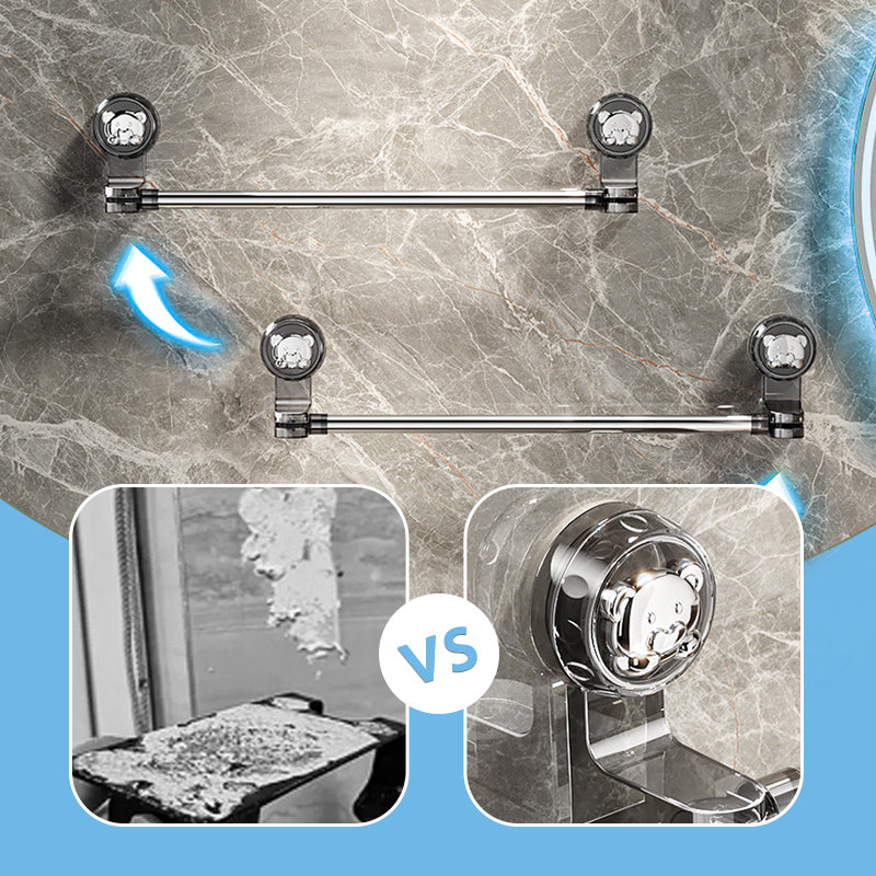 Suction Cup Towel Rack - Adjustable Length 30-100 cm | Stainless Steel