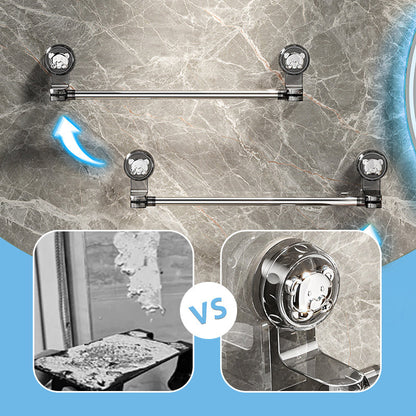 Suction Cup Towel Rack - Adjustable Length 30-100 cm | Stainless Steel