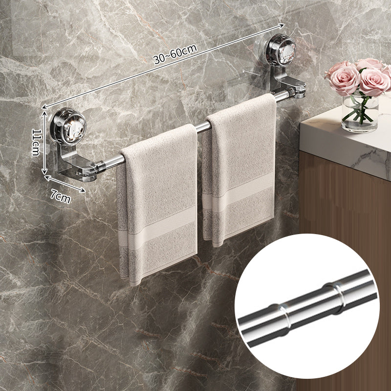Suction Cup Towel Rack - Adjustable Length 30-100 cm | Stainless Steel