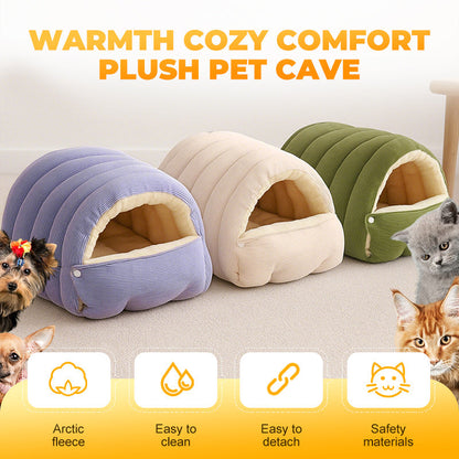 CozyNest Pet Cave Bed | Versatile 2-in-1 Design for Comfort