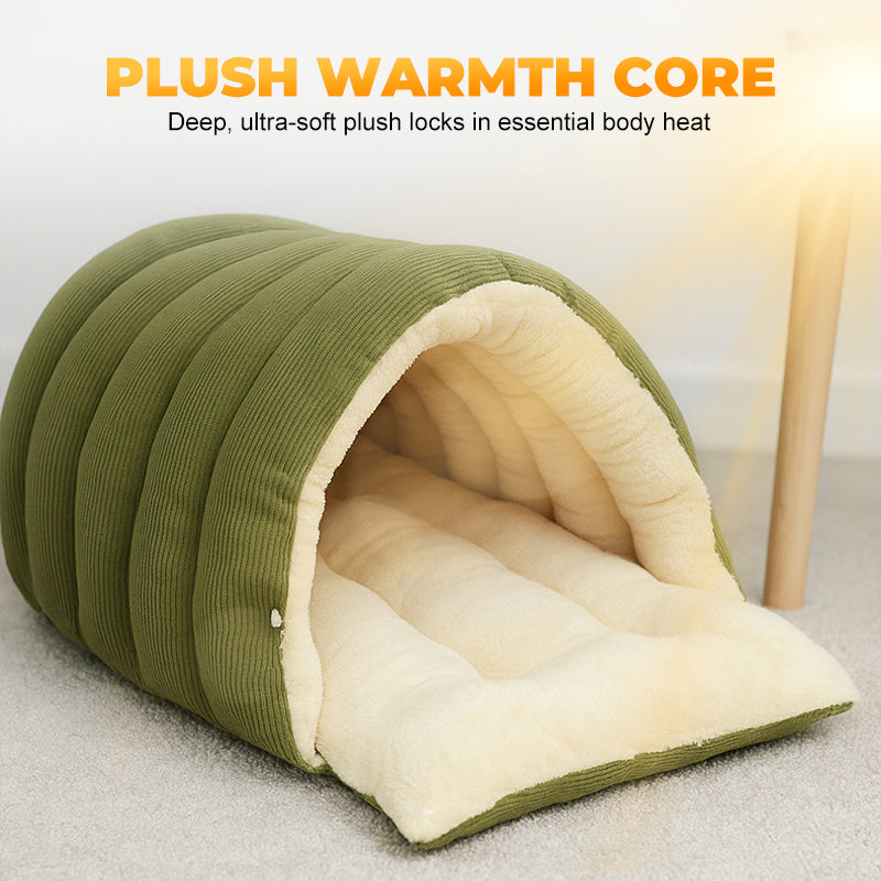 CozyNest Pet Cave Bed | Versatile 2-in-1 Design for Comfort