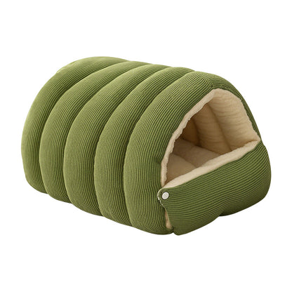 CozyNest Pet Cave Bed | Versatile 2-in-1 Design for Comfort