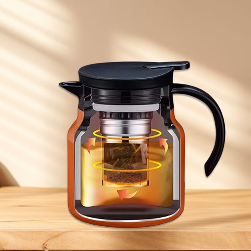 Stainless Steel Travel Flask | Leak-Proof Insulated Bottle with Easy Pour Spout and Tea Infuser