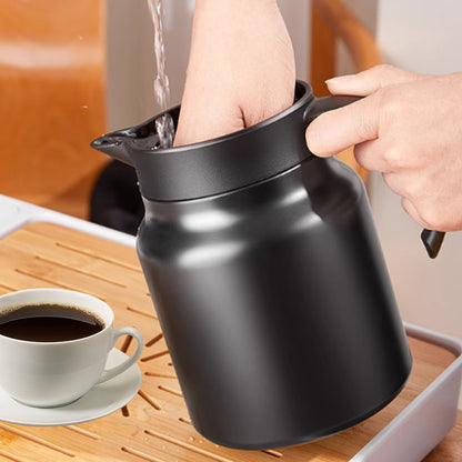 Stainless Steel Travel Flask | Leak-Proof Insulated Bottle with Easy Pour Spout and Tea Infuser