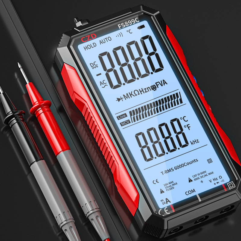 Compact USB Rechargeable Digital Meter with Auto-Range
