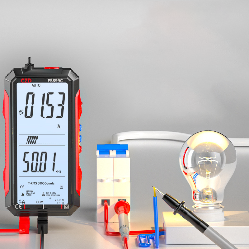 Compact USB Rechargeable Digital Meter with Auto-Range
