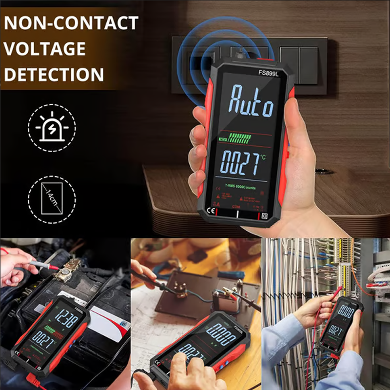 Compact USB Rechargeable Digital Meter with Auto-Range