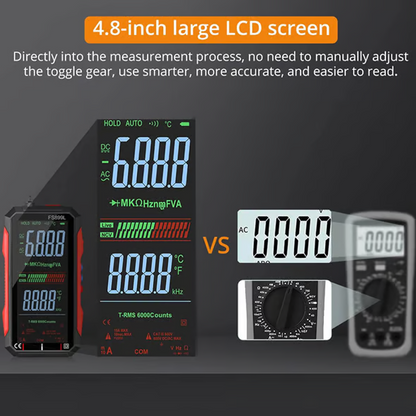 Compact USB Rechargeable Digital Meter with Auto-Range