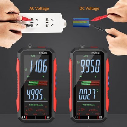 Compact USB Rechargeable Digital Meter with Auto-Range