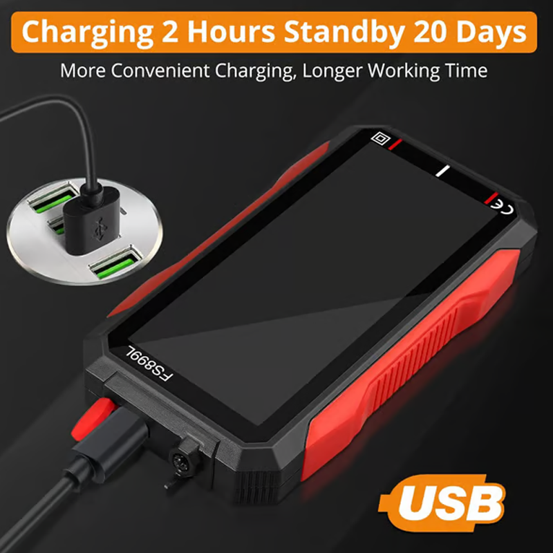 Compact USB Rechargeable Digital Meter with Auto-Range