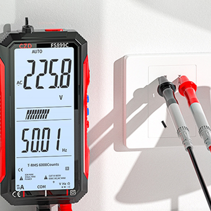 Compact USB Rechargeable Digital Meter with Auto-Range
