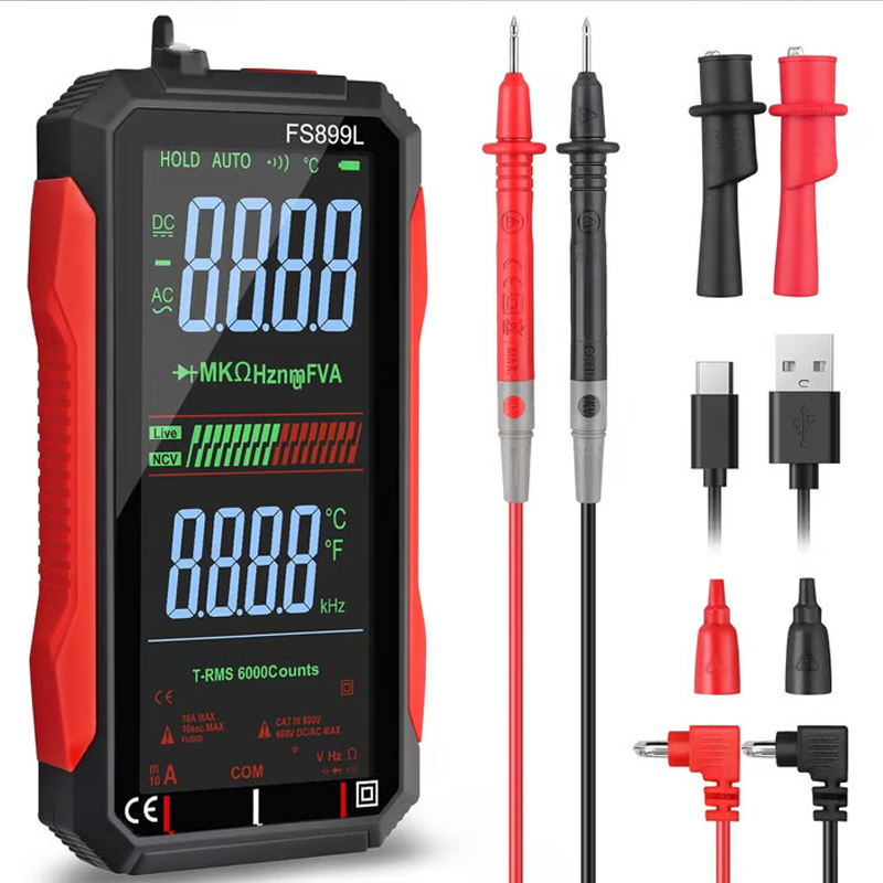 Compact USB Rechargeable Digital Meter with Auto-Range