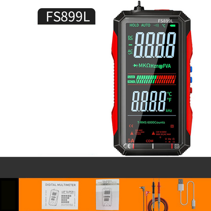 Compact USB Rechargeable Digital Meter with Auto-Range