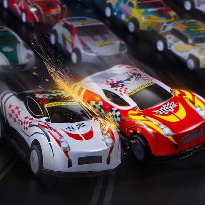 Mini Retro Car Set with 48 Vehicles and Built-in Garage for Kids