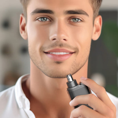 Cordless Nose Hair Trimmer with 360° Blade Precision