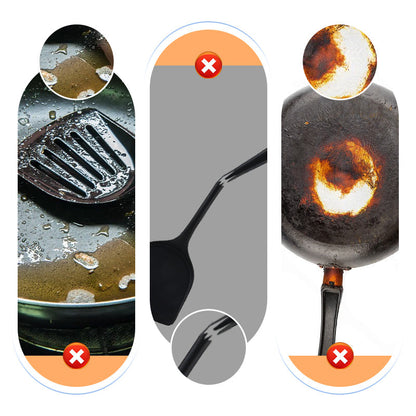 Versatile Heat-Resistant Silicone Spatula and Spoon Combo