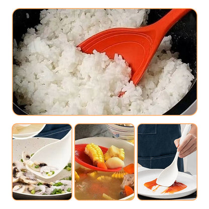 Versatile Heat-Resistant Silicone Spatula and Spoon Combo