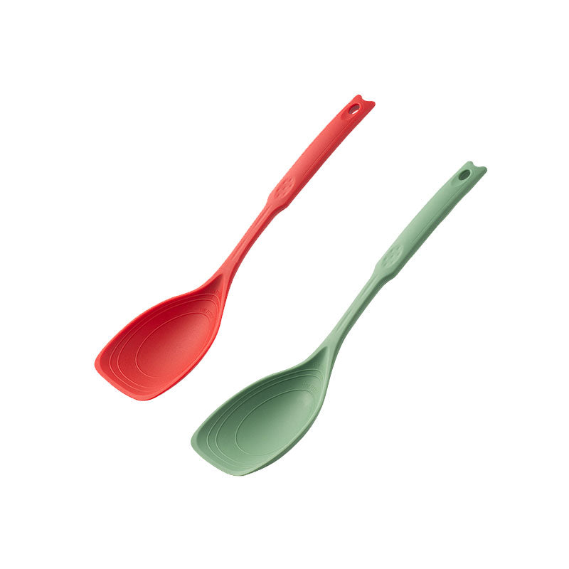 Versatile Heat-Resistant Silicone Spatula and Spoon Combo