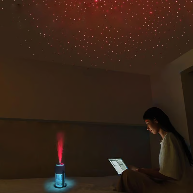 StarryMist Humidifier & Night Light | 280ml Tank, USB Powered