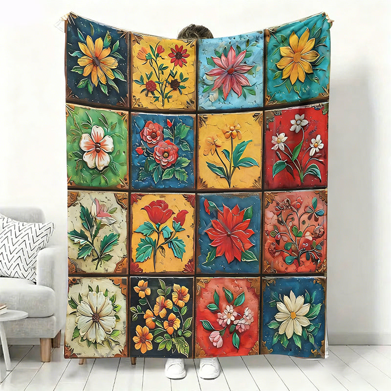 Cozy Floral Throw Blanket in Multiple Sizes & Designs