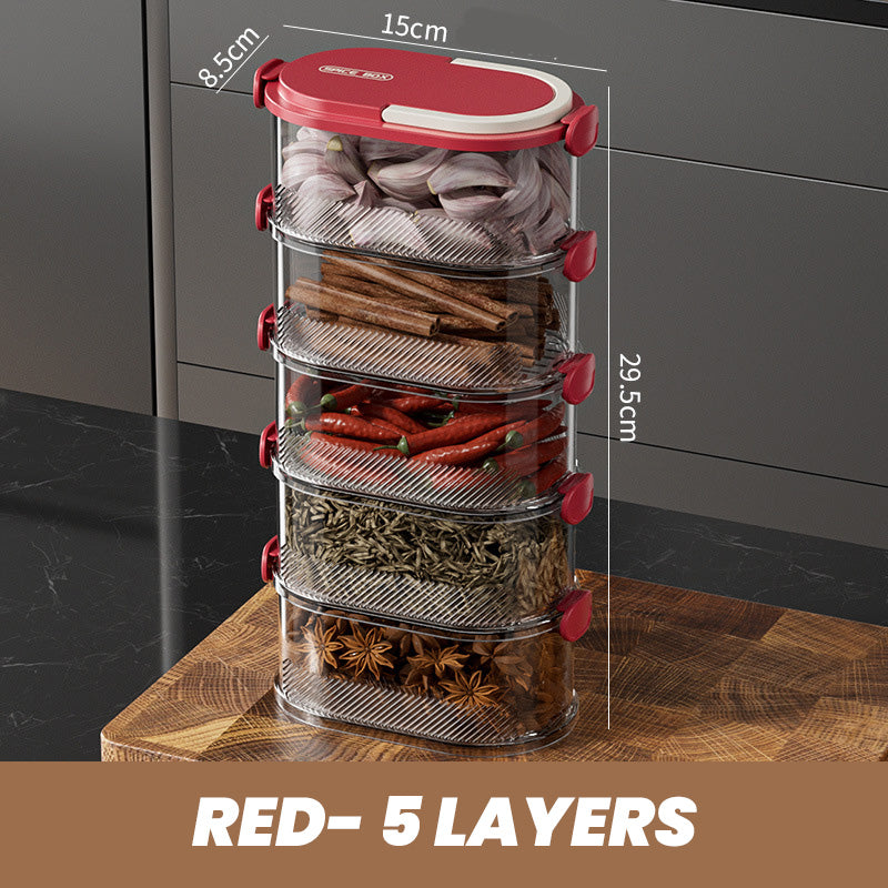 Spice Organizer for Fresh Aromas at the Touch of a Button