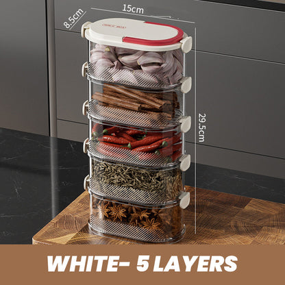 Spice Organizer for Fresh Aromas at the Touch of a Button