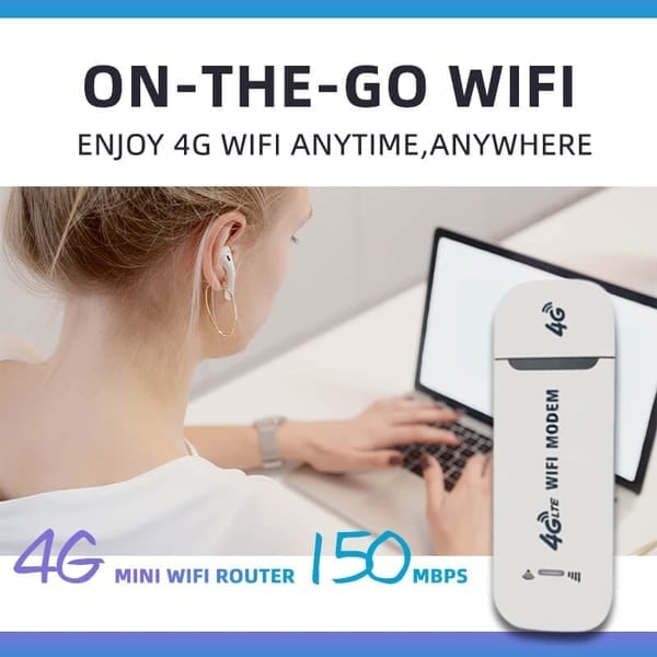 Portable 4G Wireless Router | 150 Mbps Hotspot for 10 Devices