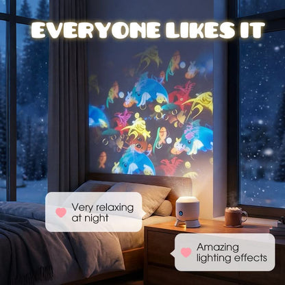 LED Projector Light with Rotating Feature for Room Atmosphere