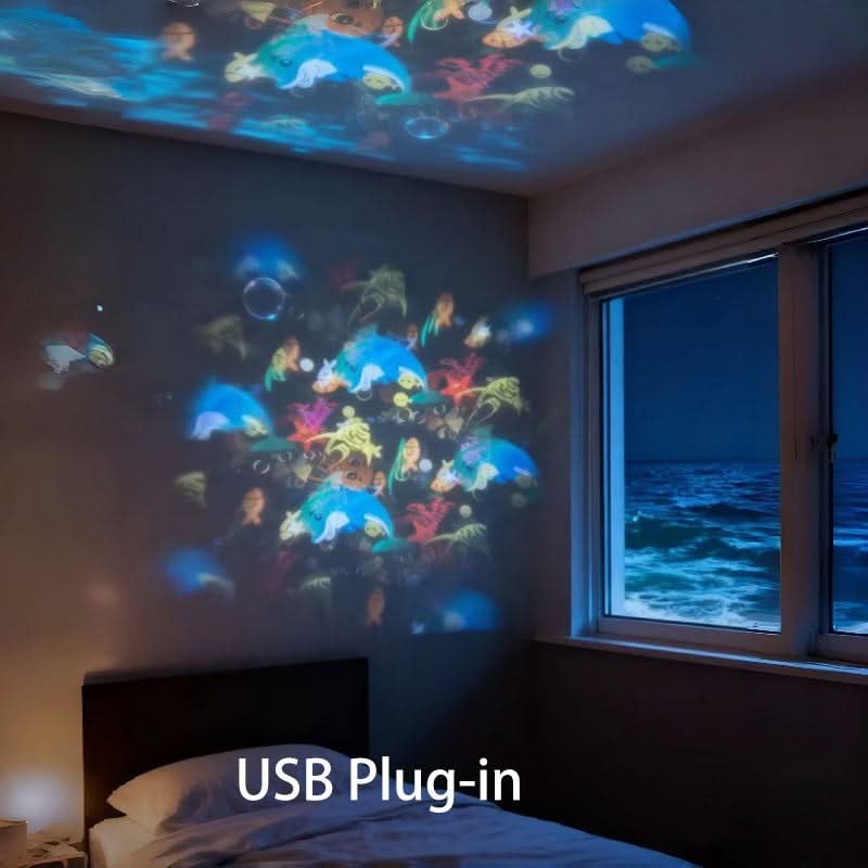 LED Projector Light with Rotating Feature for Room Atmosphere
