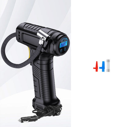 Portable Cordless Air Pump with Digital Display | Auto Stop & Pressure Setting | 35 L/min, LED Light | Perfect for Cars, Bikes & Balls