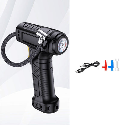 Portable Cordless Air Pump with Digital Display | Auto Stop & Pressure Setting | 35 L/min, LED Light | Perfect for Cars, Bikes & Balls