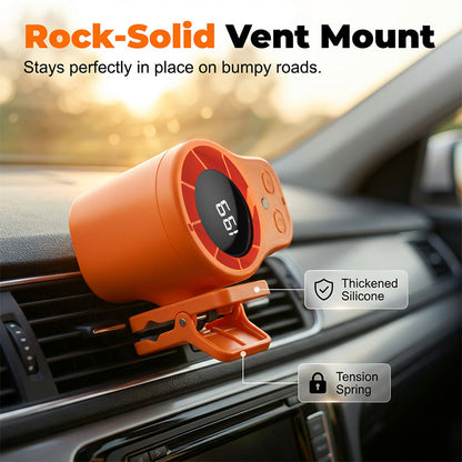 Clamp-Mounted Auto Fan with Three Speed Options