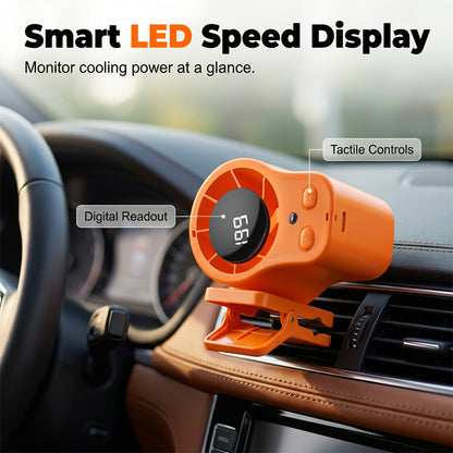 Clamp-Mounted Auto Fan with Three Speed Options