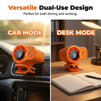 Clamp-Mounted Auto Fan with Three Speed Options