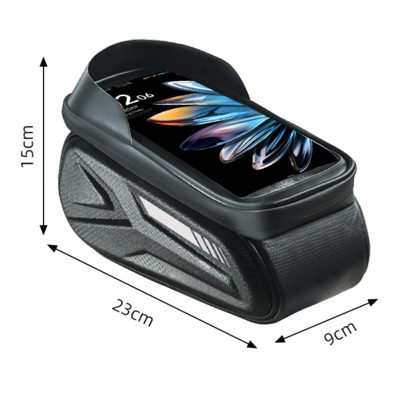 Waterproof Bike Frame Bag with Phone Holder