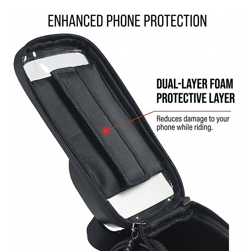 Waterproof Bike Frame Bag with Phone Holder