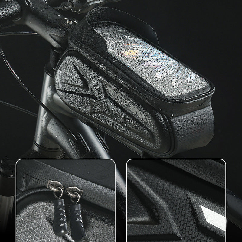 Waterproof Bike Frame Bag with Phone Holder