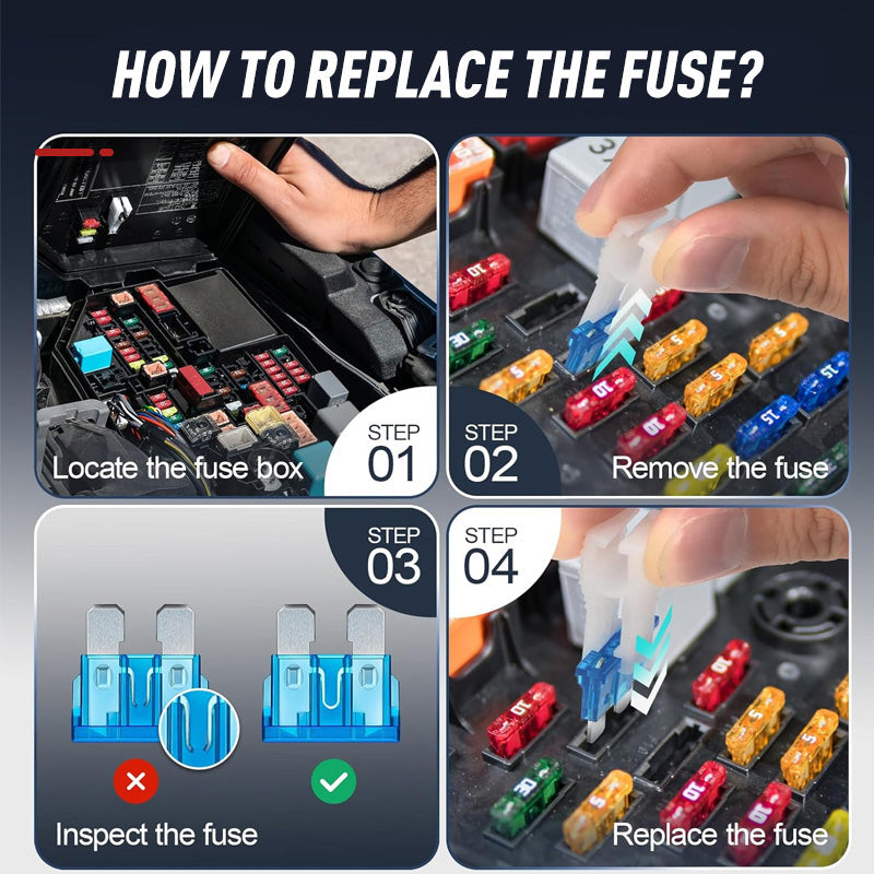 300-Piece Automotive Fuse Kit with Fuse Puller Included